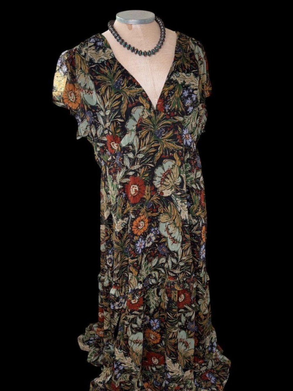 Sundance 12th Tribe Floral Maxi Dress, size XXL - Picture 2 of 4